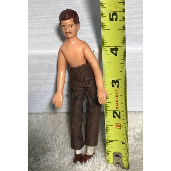 Vintage Marx Dollhouse Family Rubber Mom Dad Child Baby Bendable Poseable 2"- 5" - Picture 10 of 16